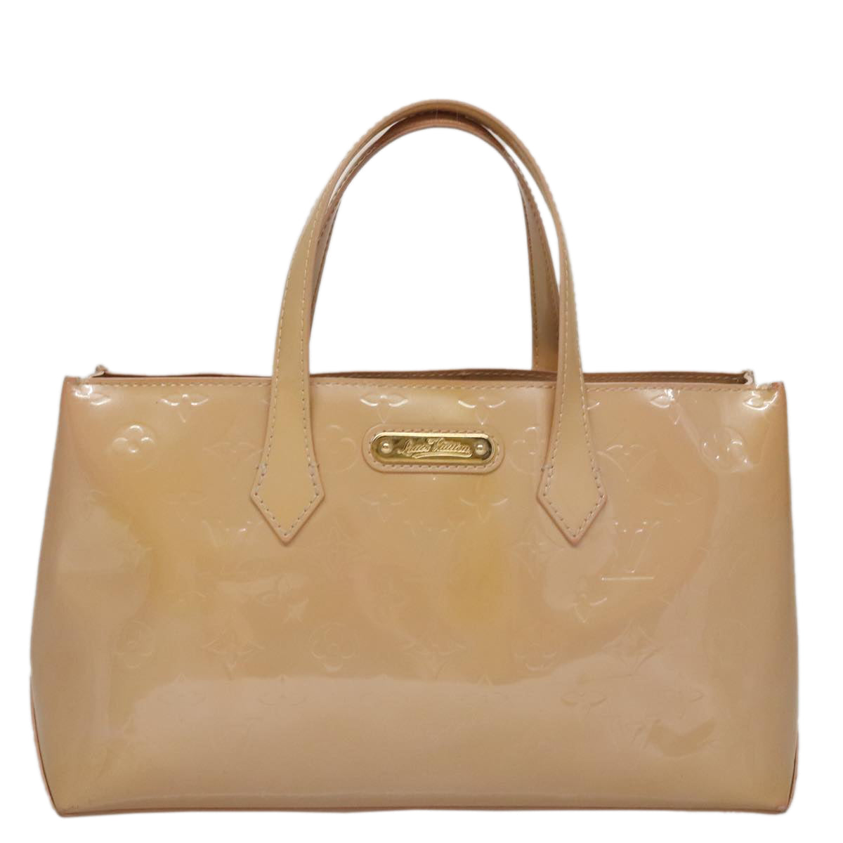 LOUIS VUITTON Monogram Vernis Wilshire PM Bag Broncorail M91452 LV 97975