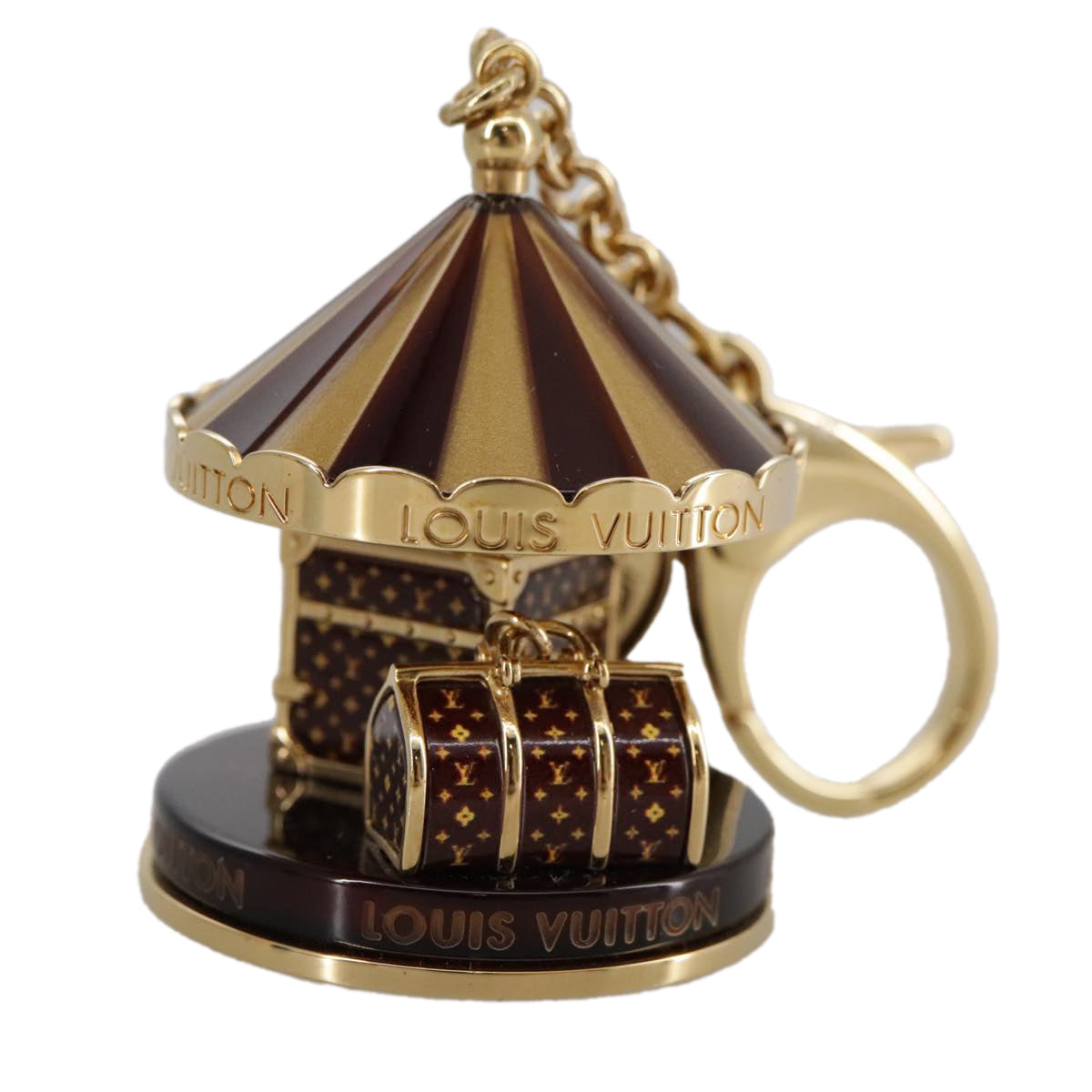 LOUIS VUITTON Bijoux Sac Carrousel Charm metal Gold M66782 LV 97979SA