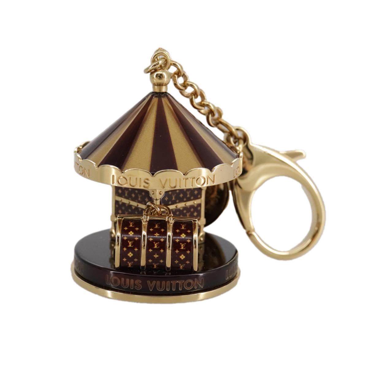 LOUIS VUITTON Bijoux Sac Carrousel Charm metal Gold M66782 LV 97979SA
