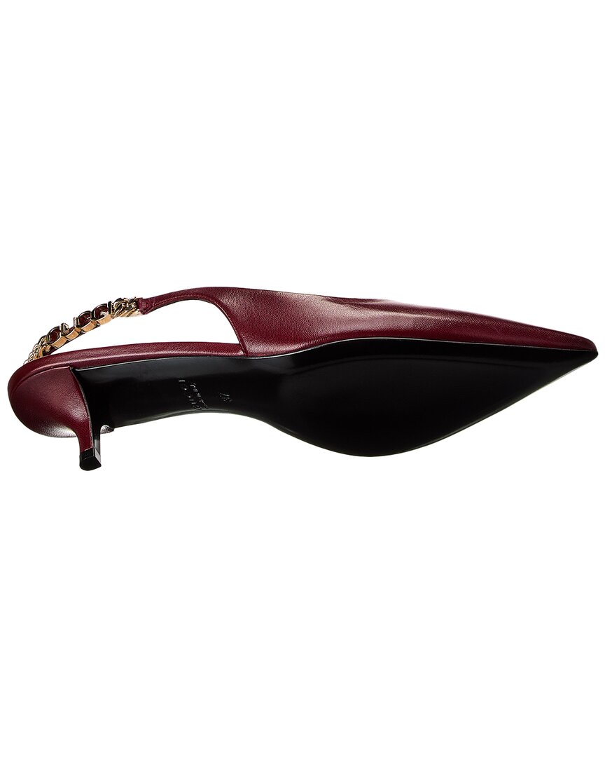 Gucci Signoria Leather Slingback Pump
