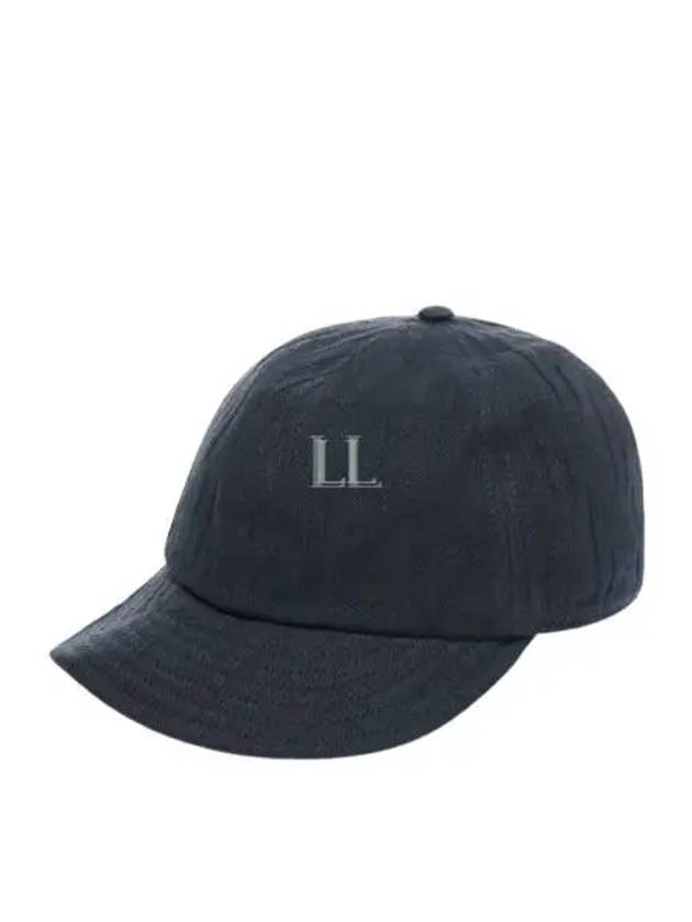 Luxury Fendi Semi Motif Denim Ball Cap Blue