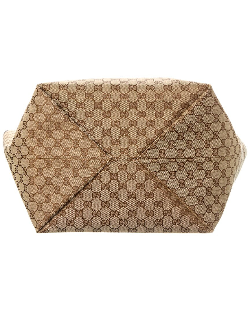 Gucci Original GG Medium Canvas & Leather Tote