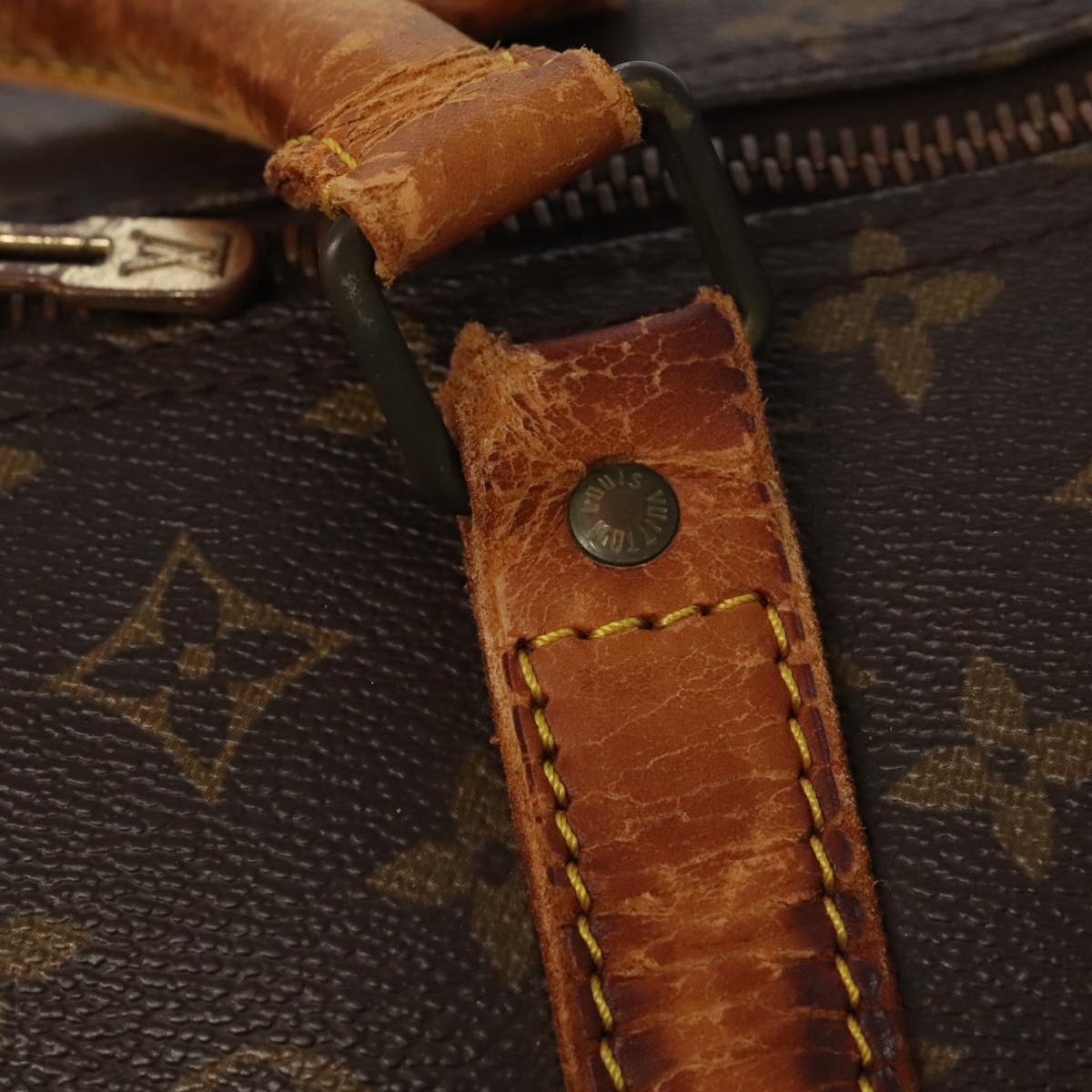 LOUIS VUITTON Monogram Keepall 60 Boston Bag M41422 LV 98008