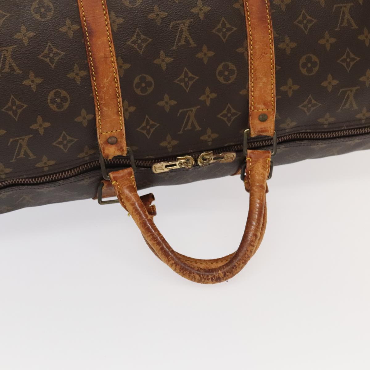 LOUIS VUITTON Monogram Keepall 60 Boston Bag M41422 LV 98008