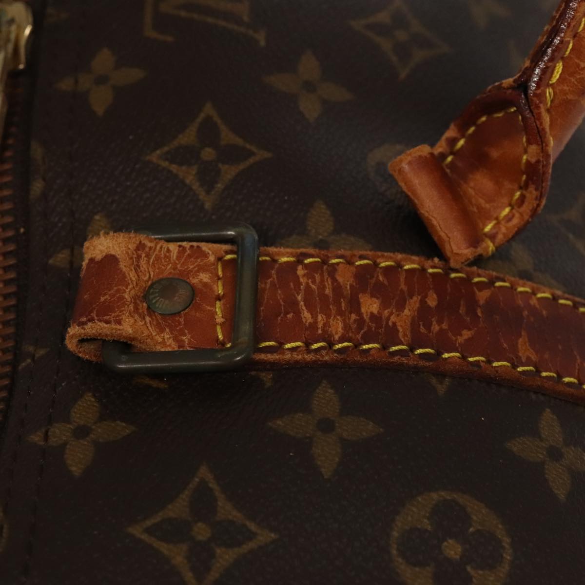 LOUIS VUITTON Monogram Keepall 60 Boston Bag M41422 LV 98008