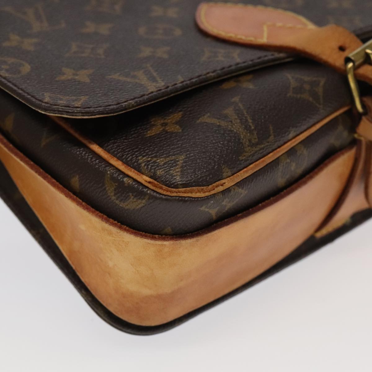 LOUIS VUITTON Monogram Cartouchiere GM Shoulder Bag M51252 LV 98011
