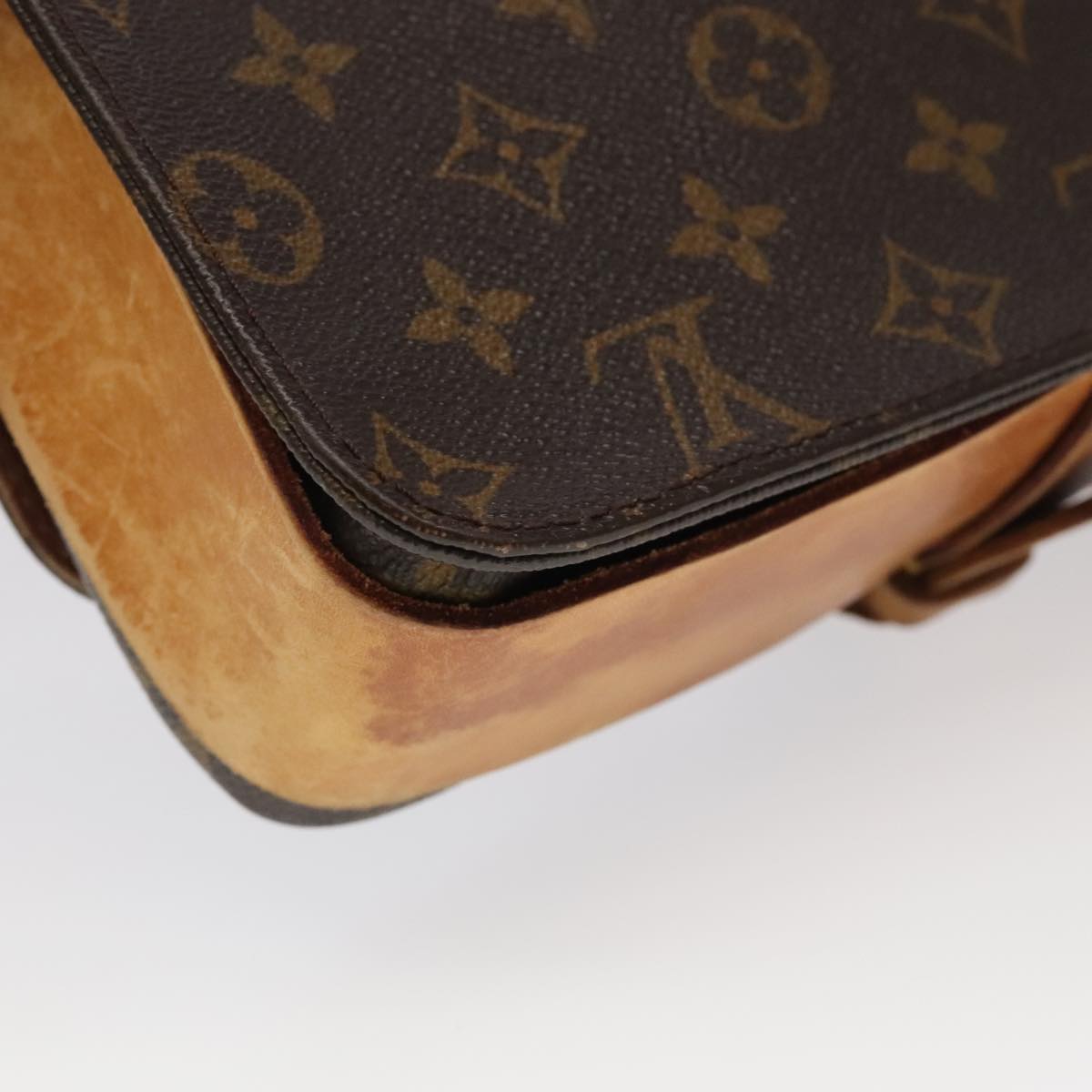 LOUIS VUITTON Monogram Cartouchiere GM Shoulder Bag M51252 LV 98011