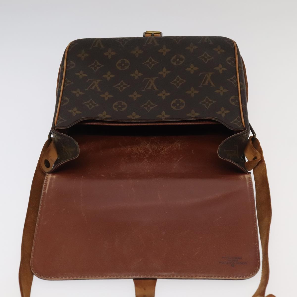 LOUIS VUITTON Monogram Cartouchiere GM Shoulder Bag M51252 LV 98011