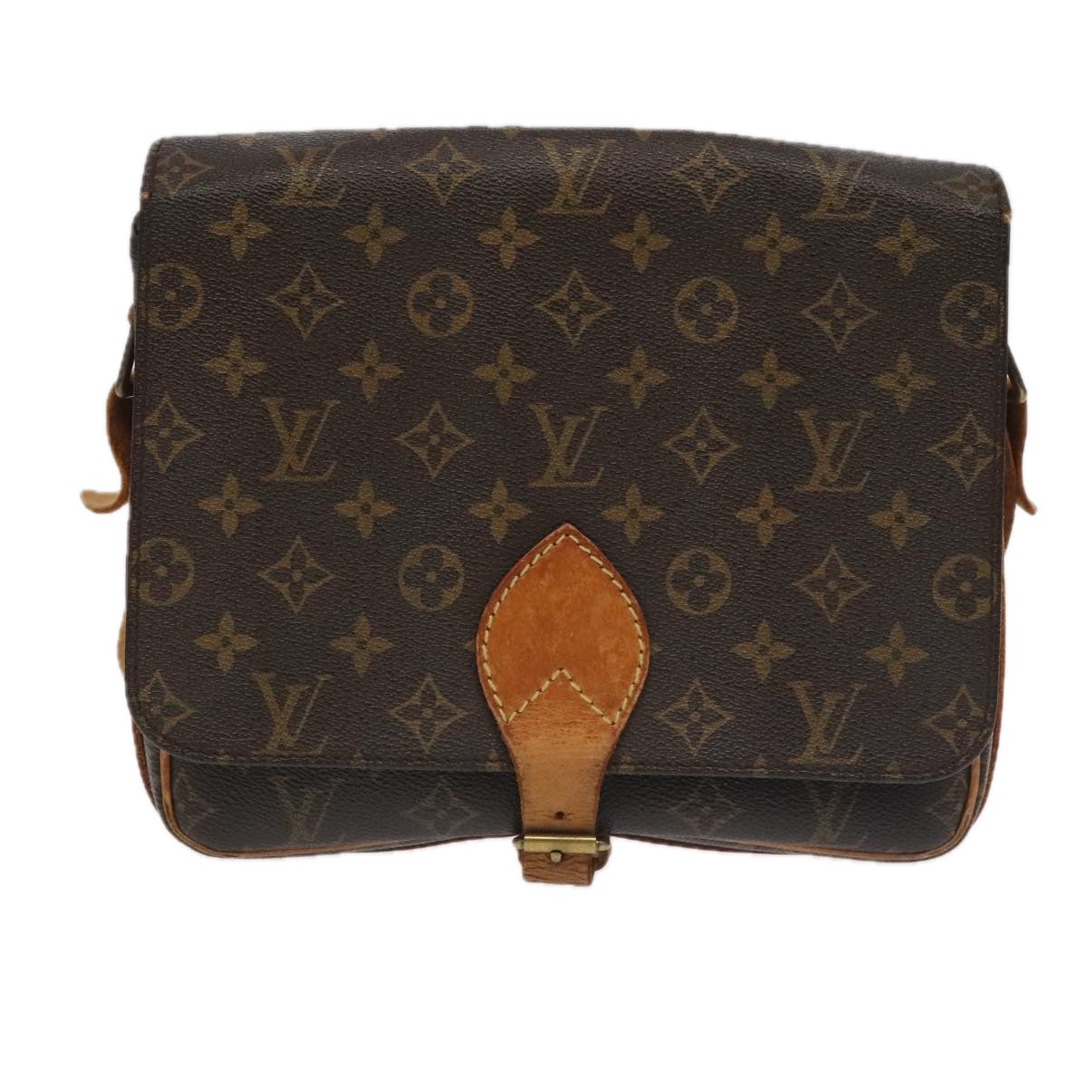 LOUIS VUITTON Monogram Cartouchiere GM Shoulder Bag M51252 LV 98011