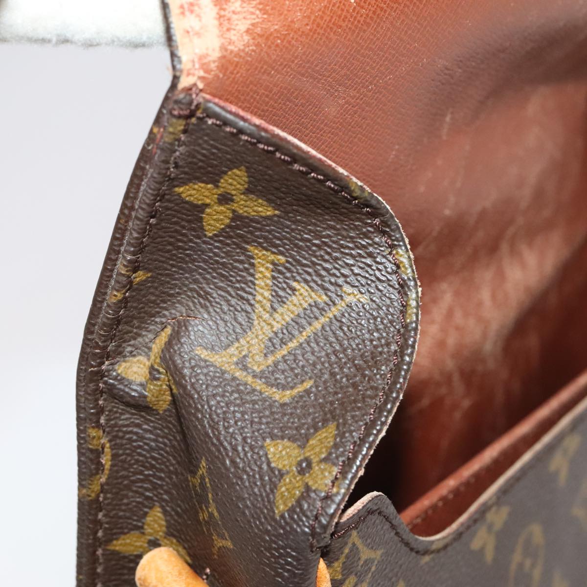 LOUIS VUITTON Monogram Cartouchiere GM Shoulder Bag M51252 LV 98011