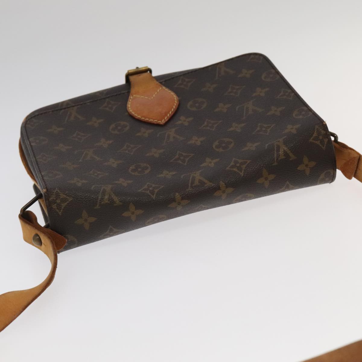 LOUIS VUITTON Monogram Cartouchiere GM Shoulder Bag M51252 LV 98011