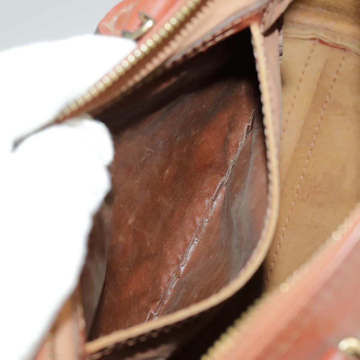 LOUIS VUITTON Epi Speedy 25 Hand Bag Brown M43013 LV 98012