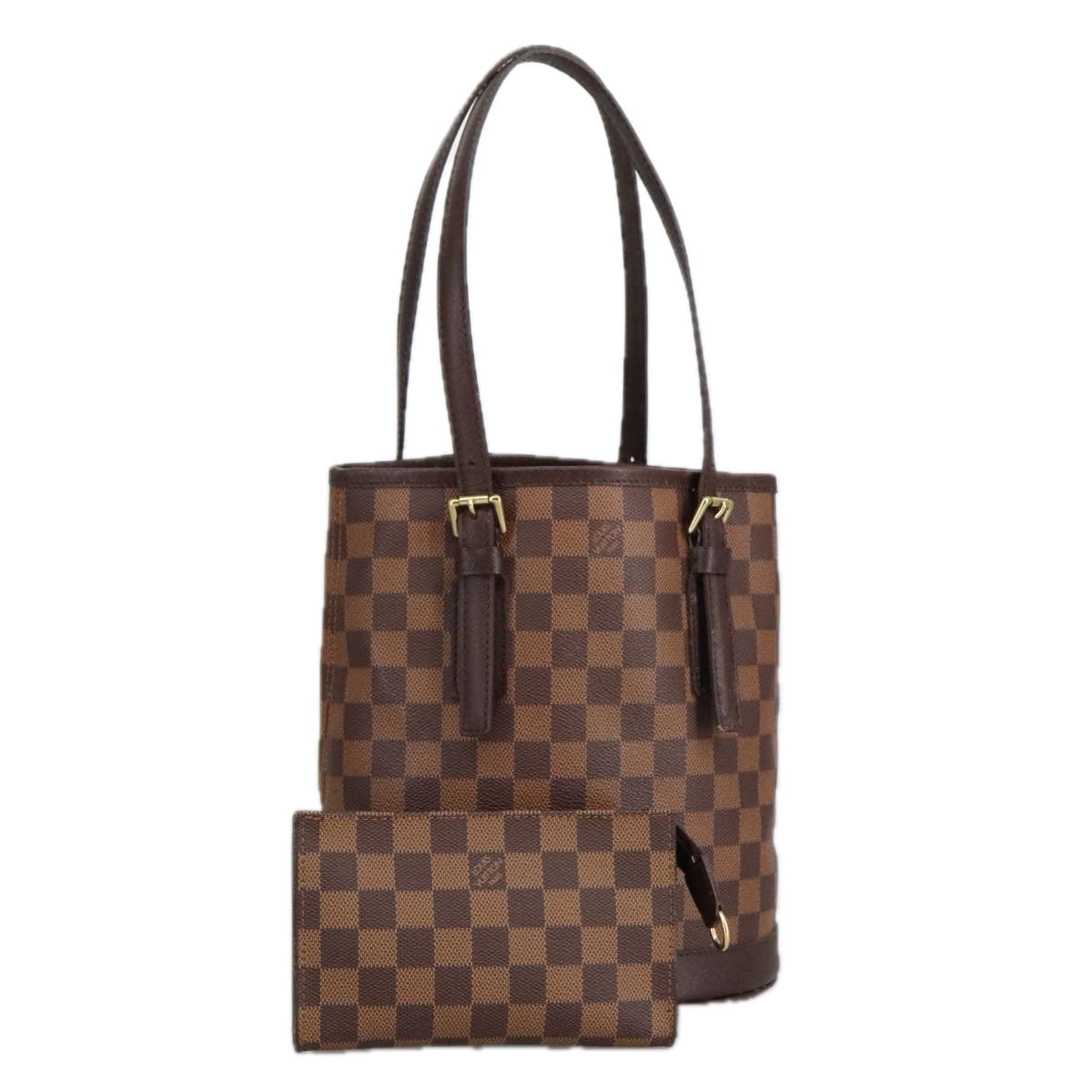 LOUIS VUITTON Damier Ebene Marais Shoulder Bag N42240 LV 98013