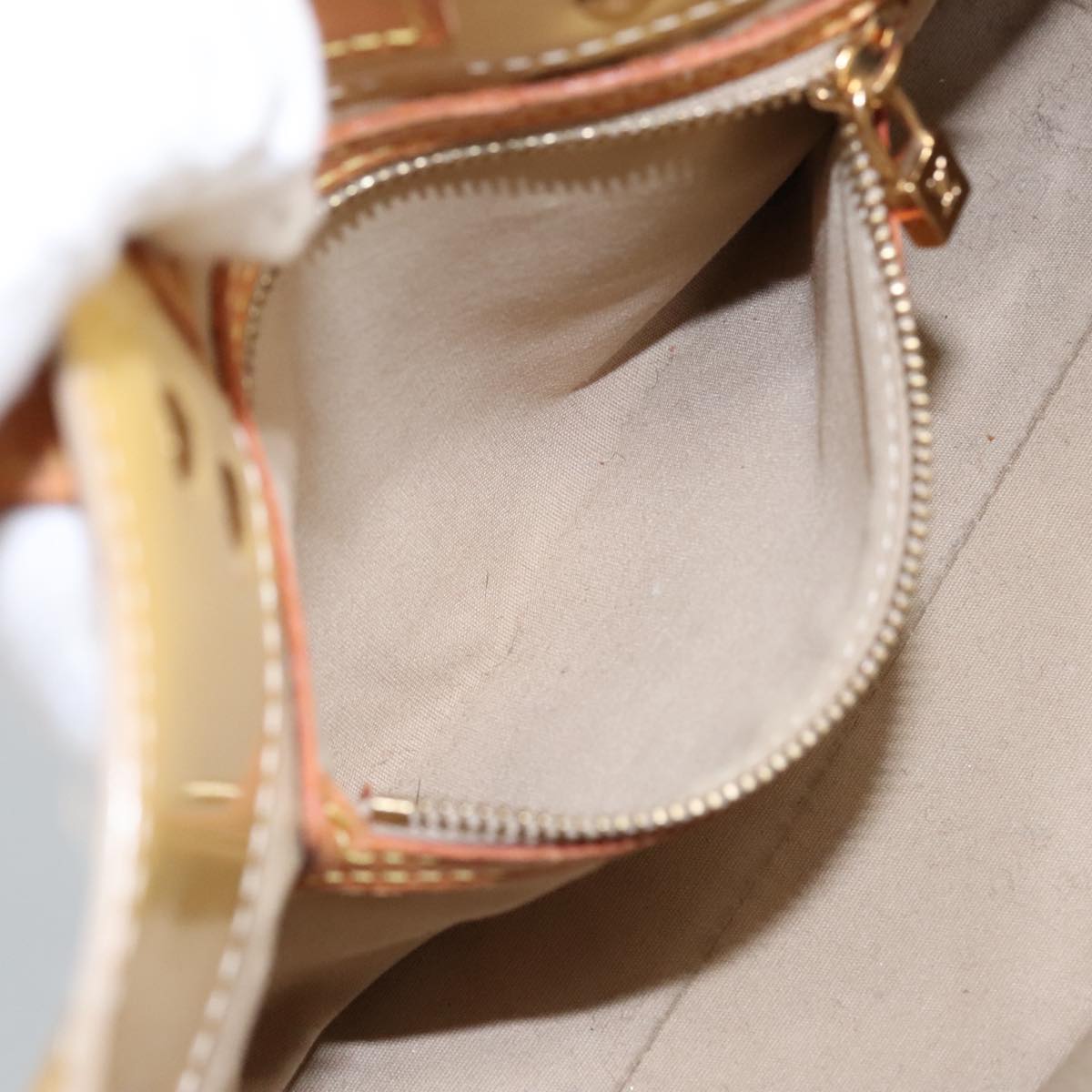 LOUIS VUITTON Monogram Vernis Reade PM Hand Bag Beige M91334 LV 98014