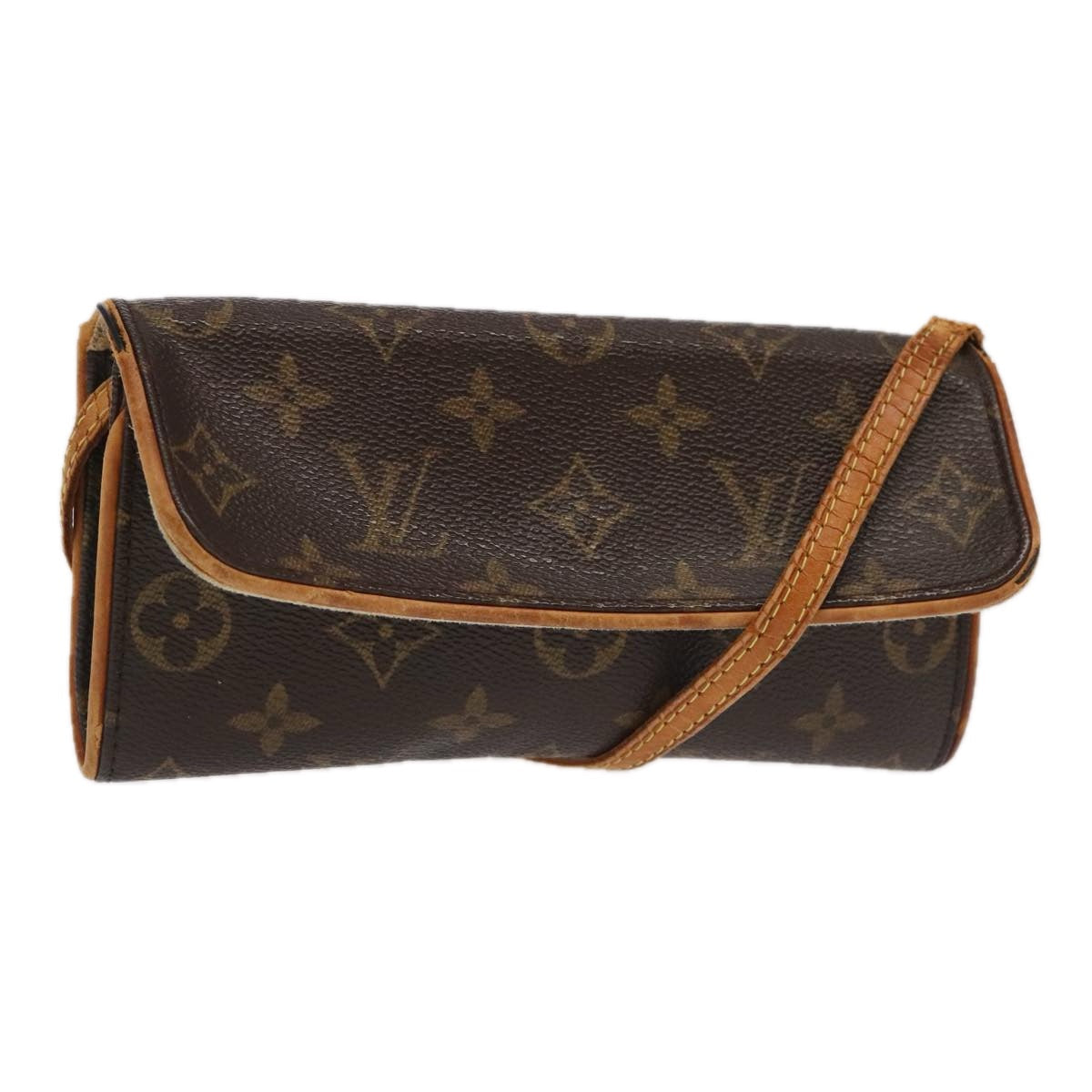 LOUIS VUITTON Monogram Pochette Twin PM Shoulder Bag M51854 LV 98019