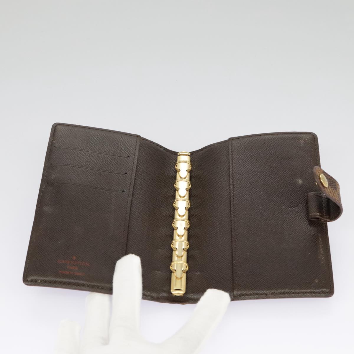 LOUIS VUITTON Damier Ebene Agenda PM Day Planner Cover R20700 LV 98026