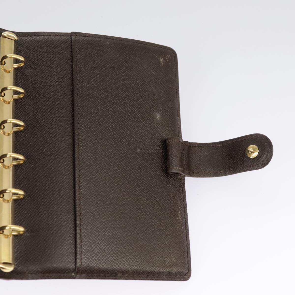 LOUIS VUITTON Damier Ebene Agenda PM Day Planner Cover R20700 LV 98026