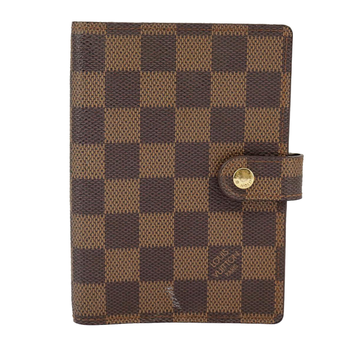 LOUIS VUITTON Damier Ebene Agenda PM Day Planner Cover R20700 LV 98026