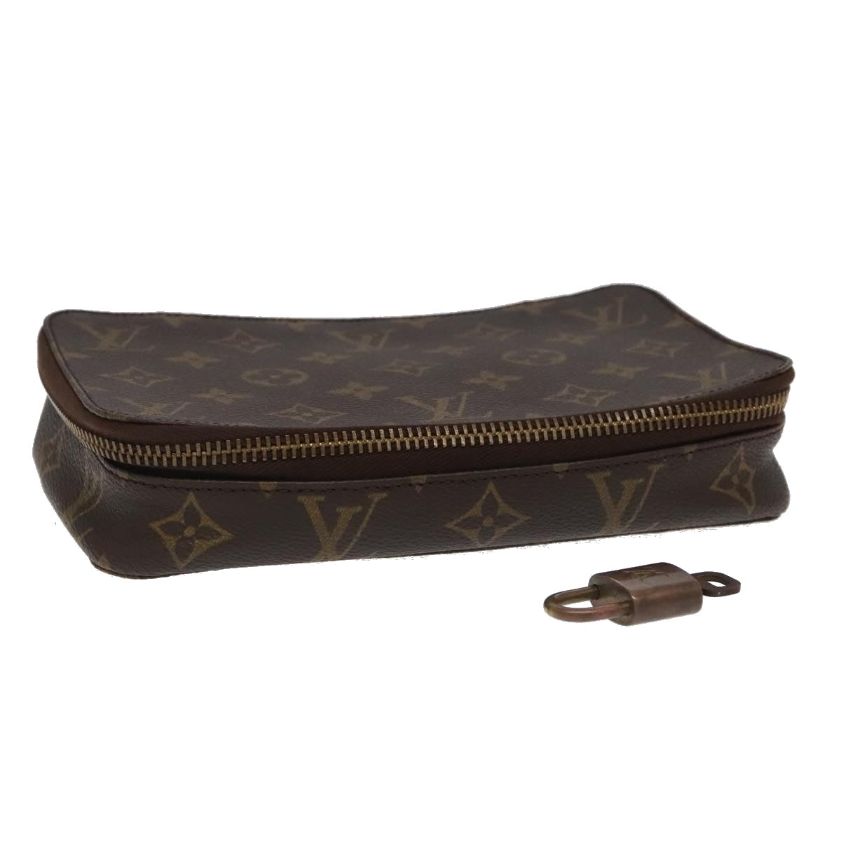 LOUIS VUITTON Monogram Poche Monte Carlo Jewelry Box M47352 LV 98028