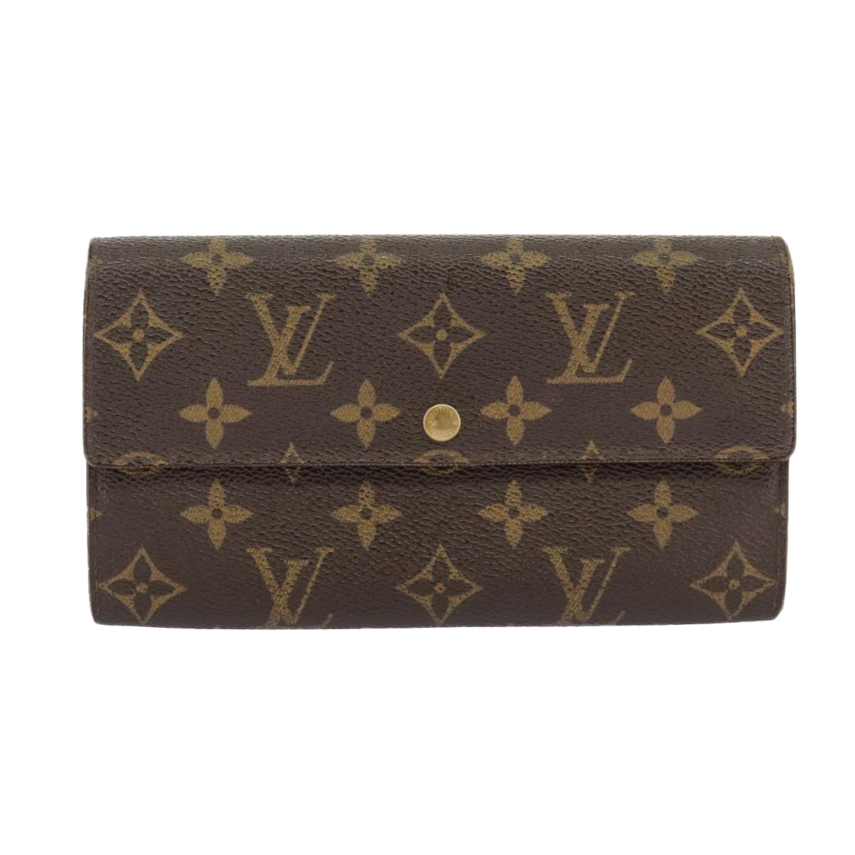 LOUIS VUITTON Monogram Portefeuille Sarah Long Wallet M61734 LV 98029