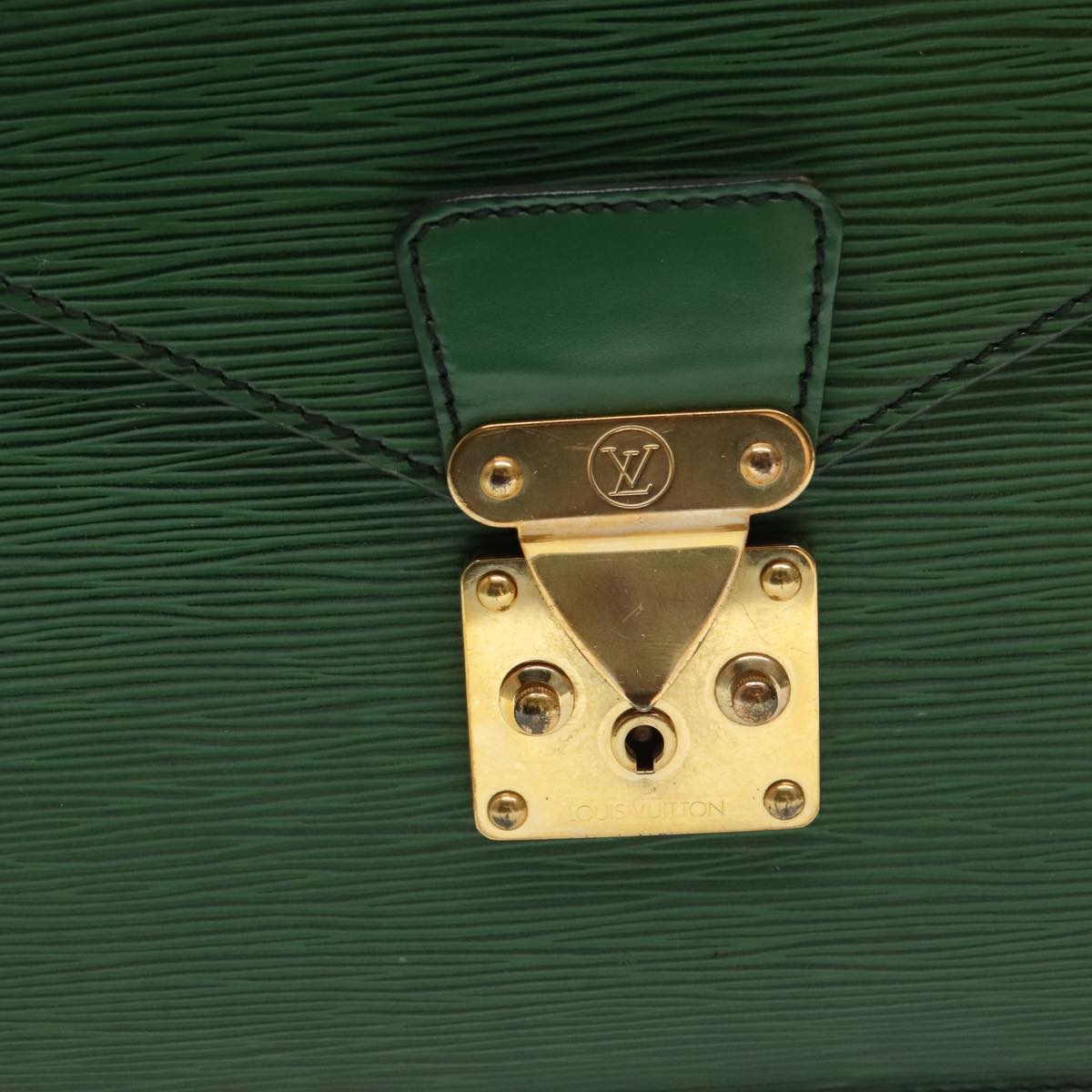 LOUIS VUITTON Epi Porte Documents Bandouliere Briefcase Green M54464 98045