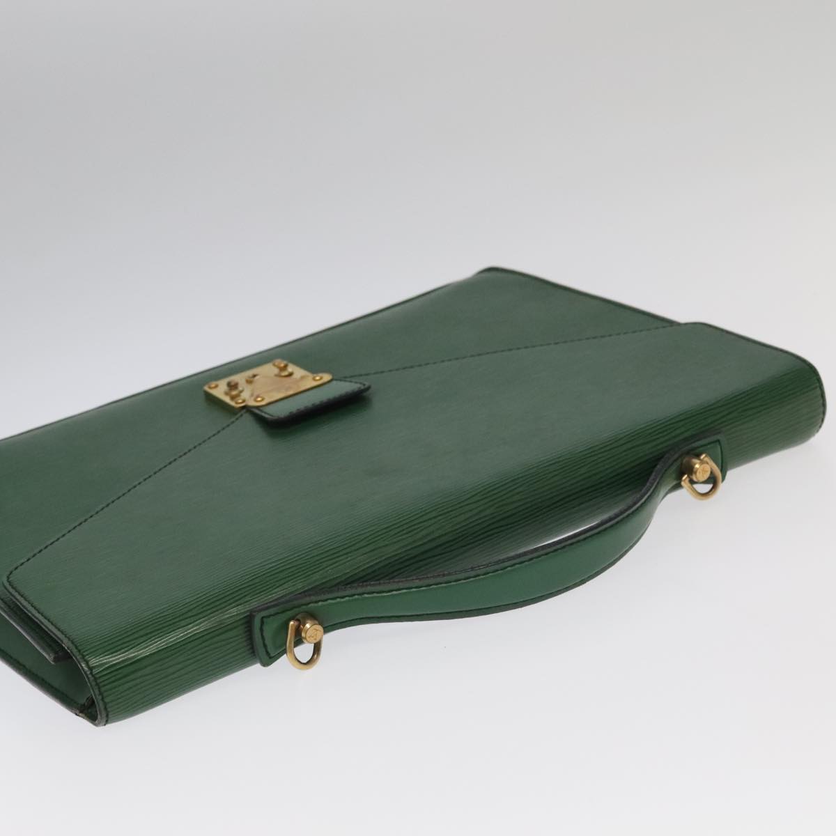 LOUIS VUITTON Epi Porte Documents Bandouliere Briefcase Green M54464 98045