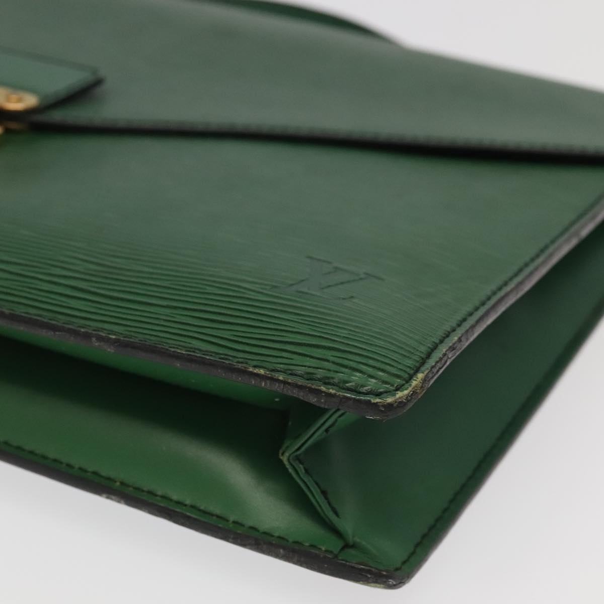 LOUIS VUITTON Epi Porte Documents Bandouliere Briefcase Green M54464 98045
