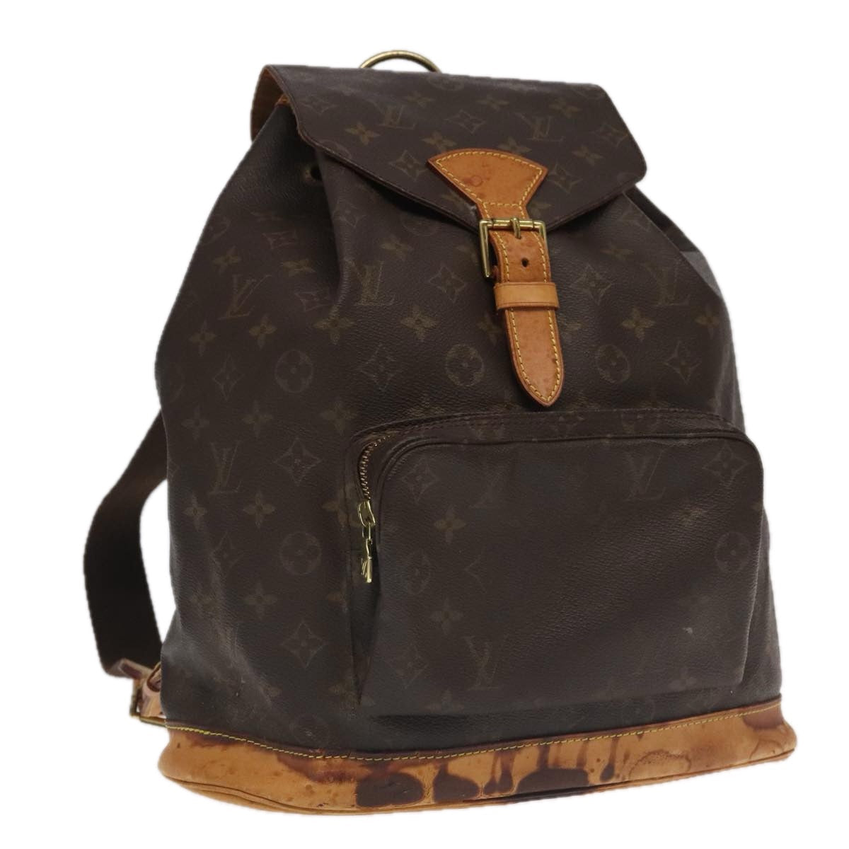 LOUIS VUITTON Monogram Montsouris GM Backpack M51135 LV 98051