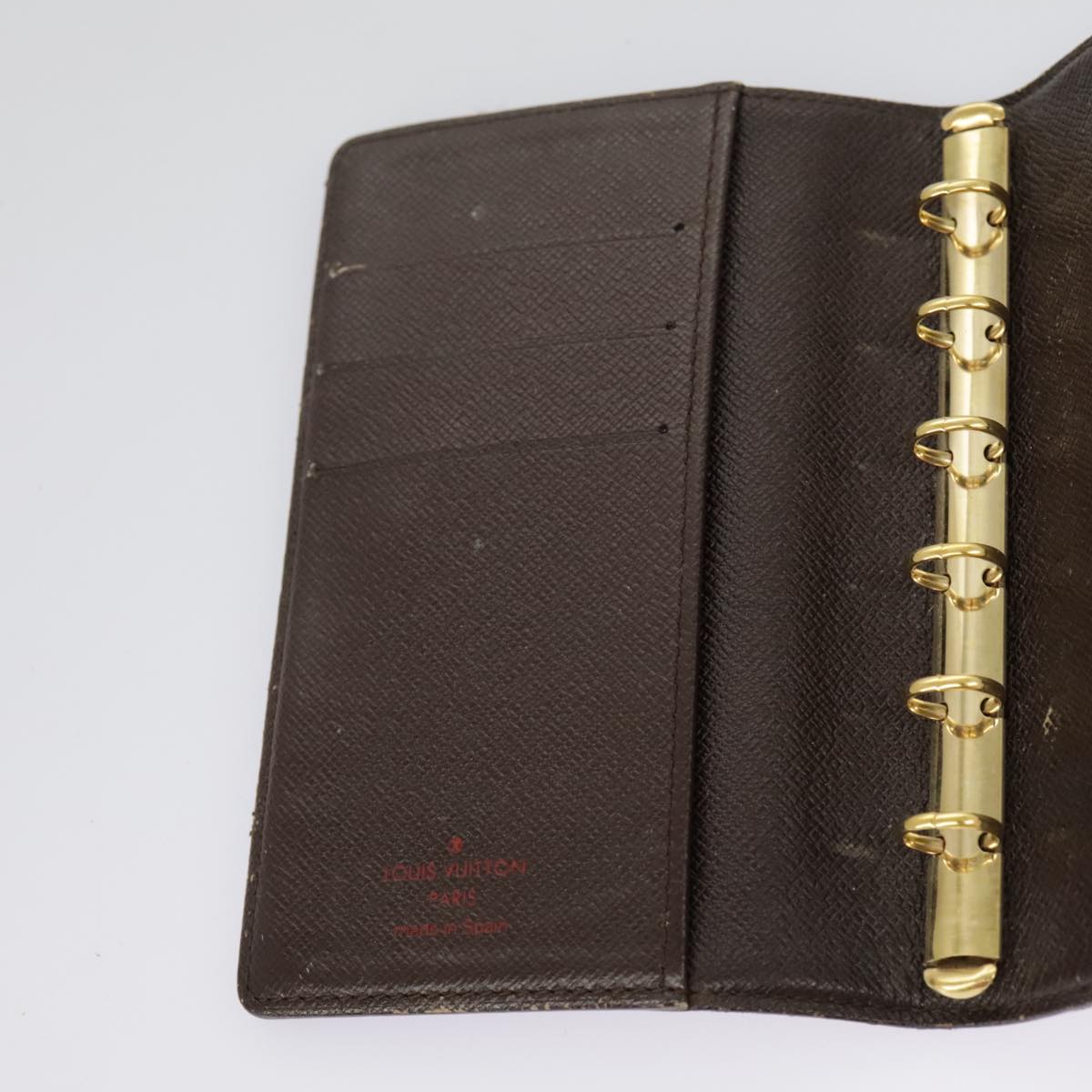 LOUIS VUITTON Damier Ebene Agenda PM Day Planner Cover R20700 LV 98140