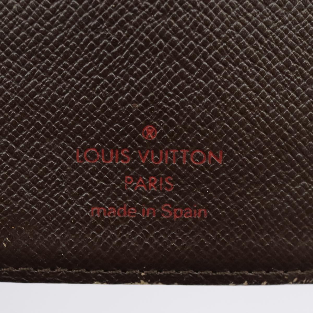 LOUIS VUITTON Damier Ebene Agenda PM Day Planner Cover R20700 LV 98140