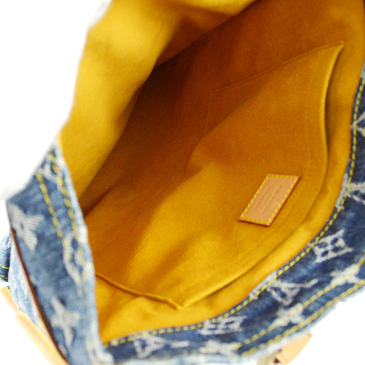 Louis Vuitton 2005 Monogram Denim Flat Shopper M95018