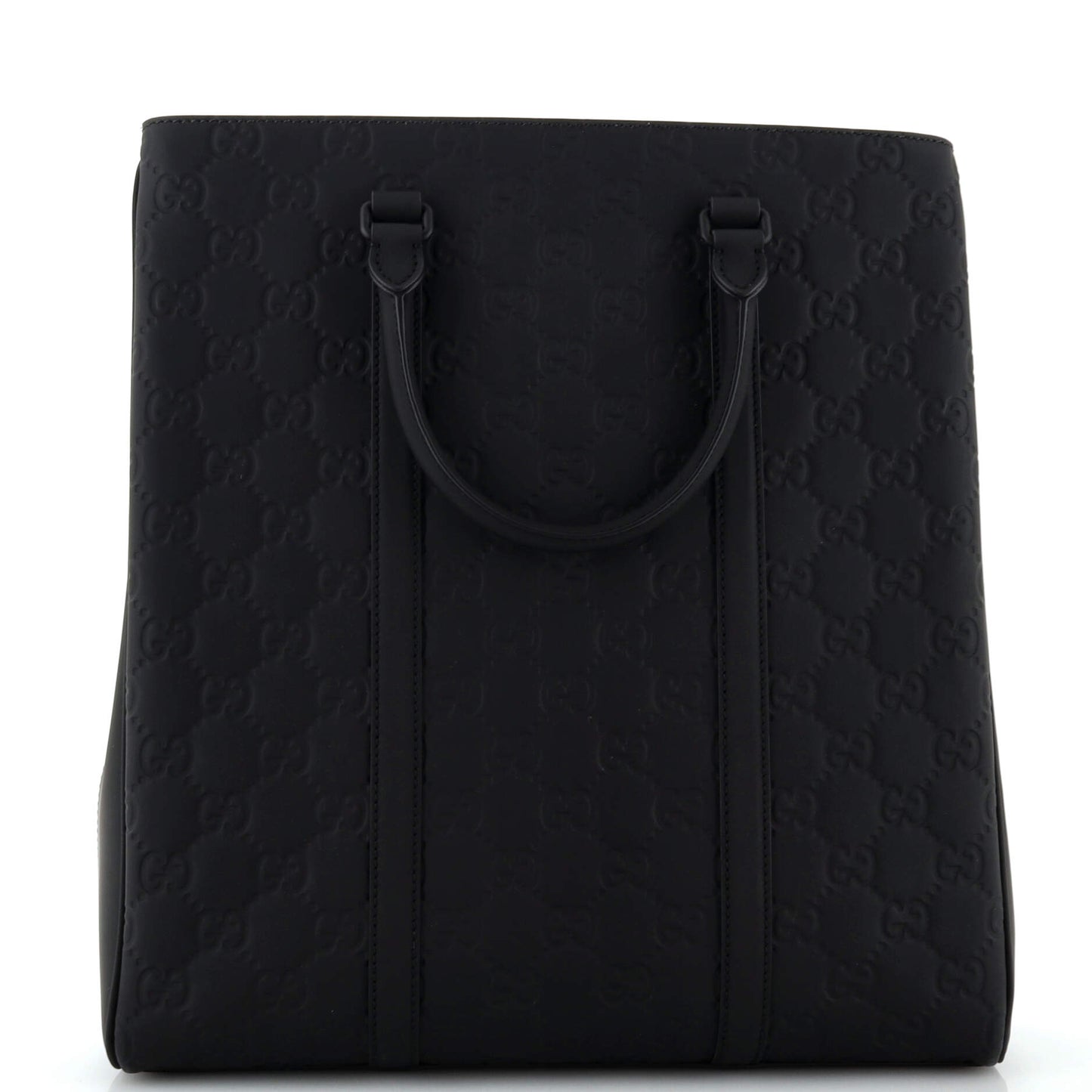 Luxury Gucci Trending 2025 Convertible Tote GG Rubber Effect Leather Tall