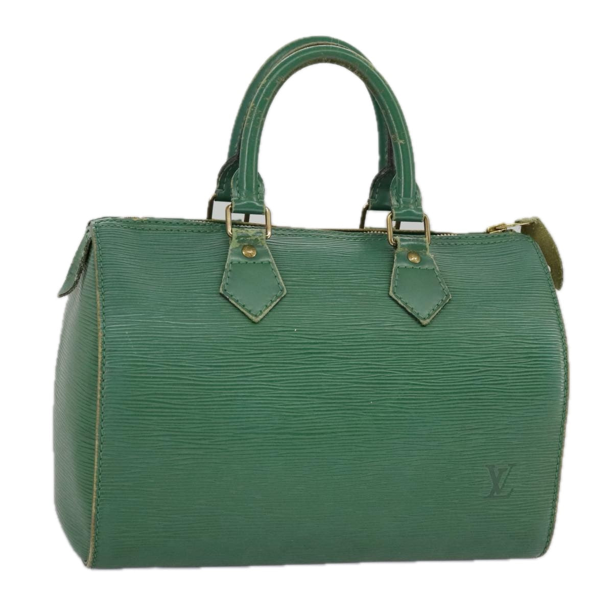 LOUIS VUITTON Epi Speedy 25 Hand Bag Borneo Green M43014 LV 98395