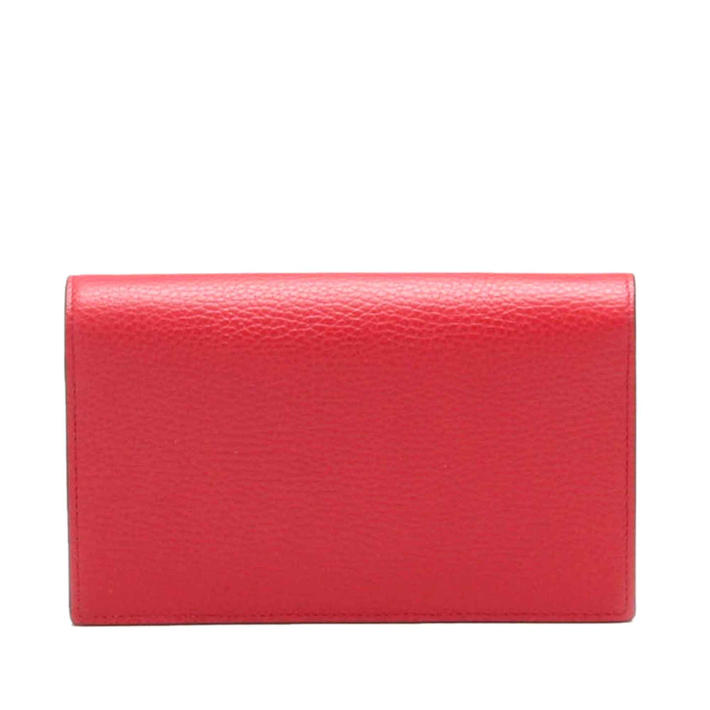 Luxury Gucci Trending 2025 Women's  Interlocking G Chain Leather Wallet on Chain Crossbody Bag ()