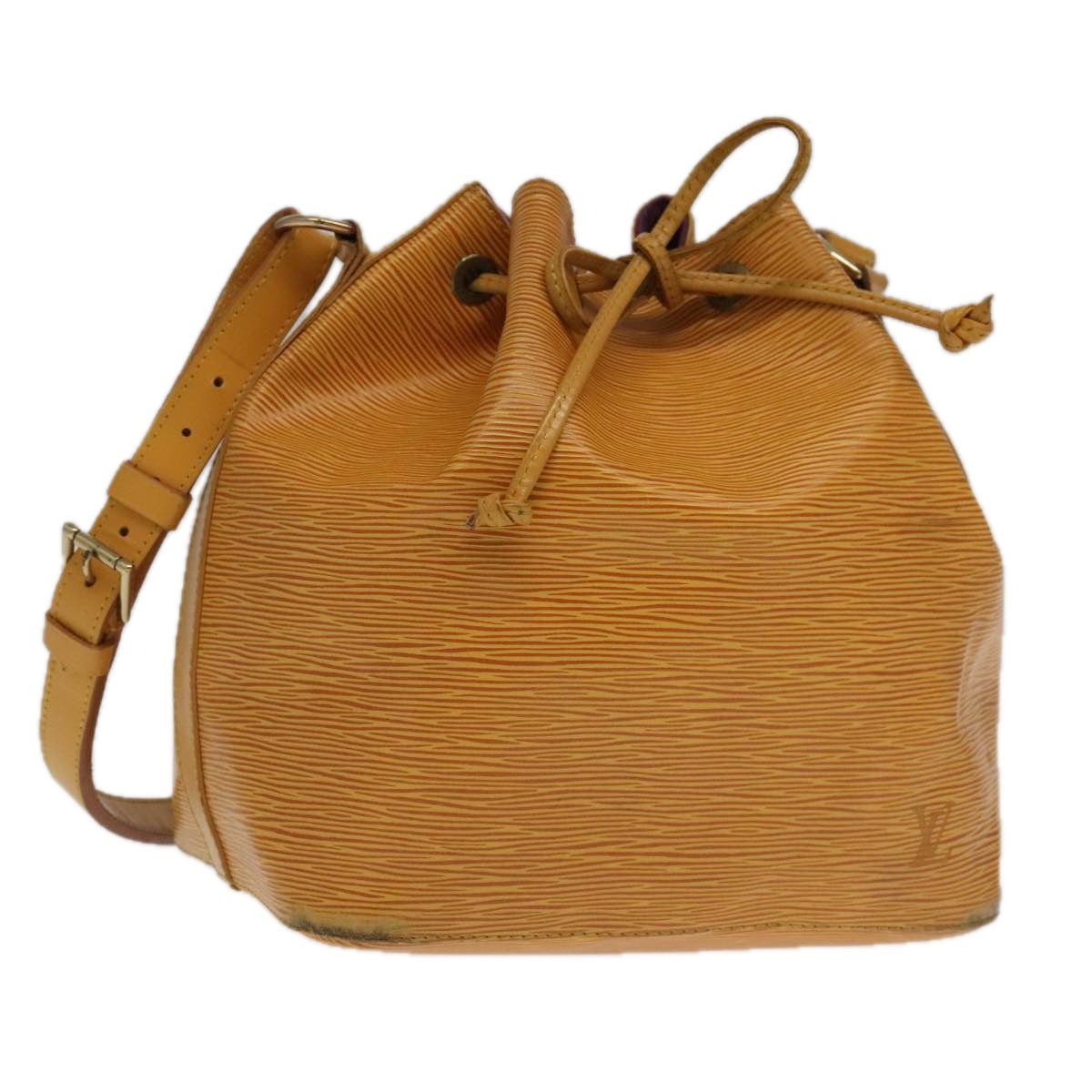 LOUIS VUITTON Epi Petit Noe Shoulder Bag Yellow M44102 LV 98451