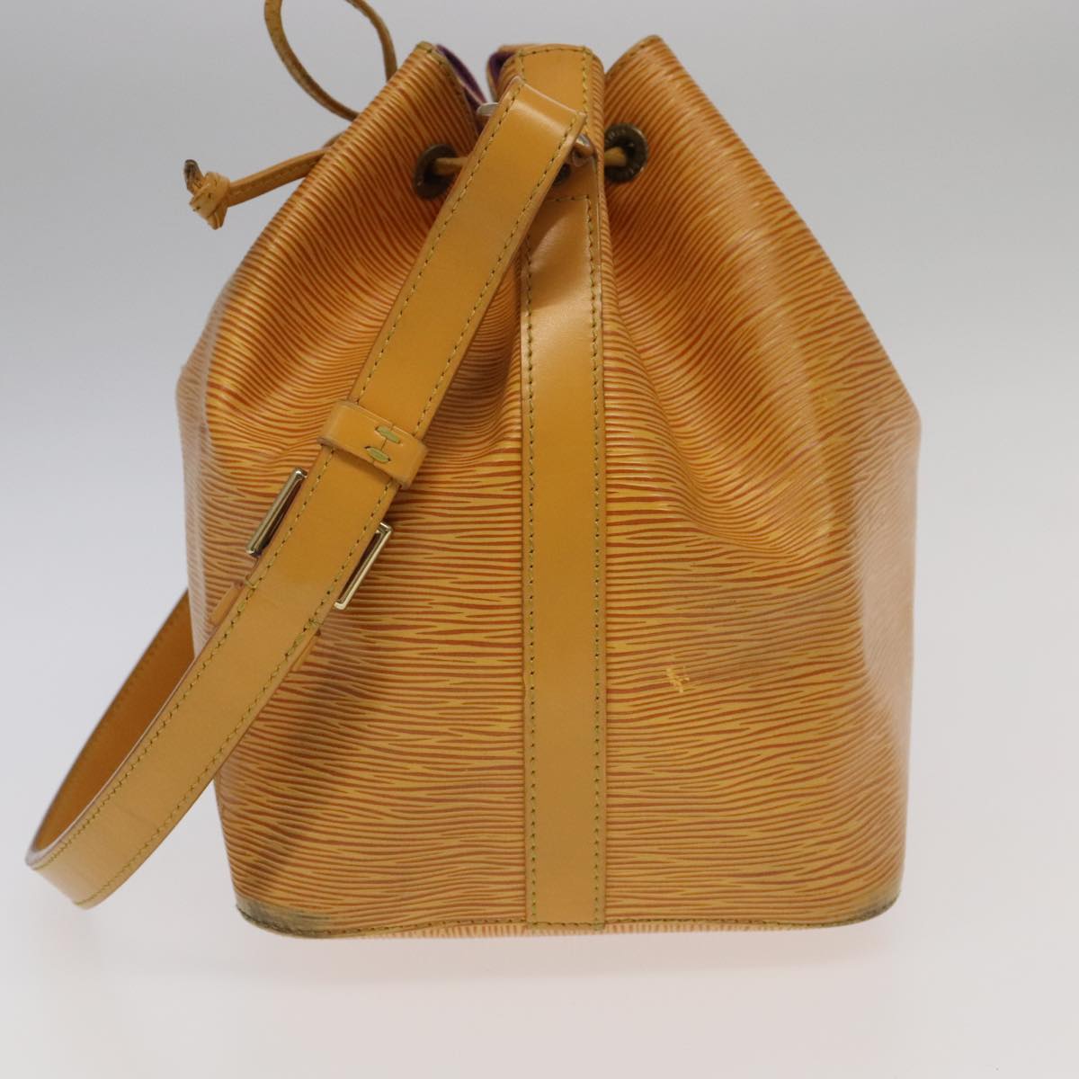 LOUIS VUITTON Epi Petit Noe Shoulder Bag Yellow M44102 LV 98451