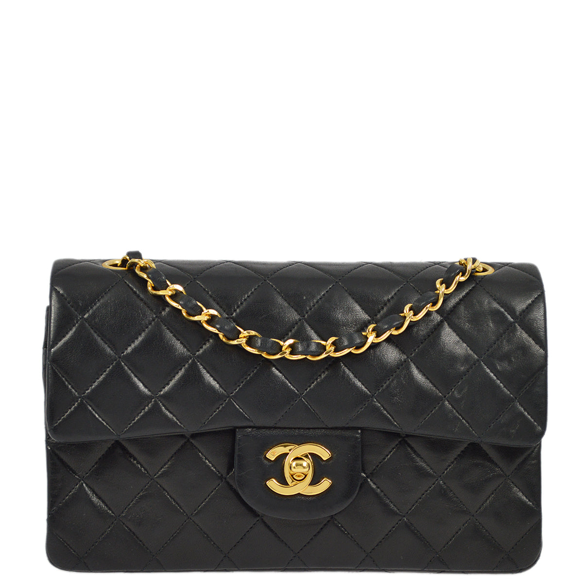 Chanel 1996-1997 Lambskin Small Classic Double Flap Bag