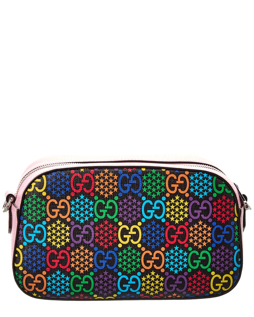 Luxury Gucci Trending 2025 GG Psychedelic Leather Messenger Bag