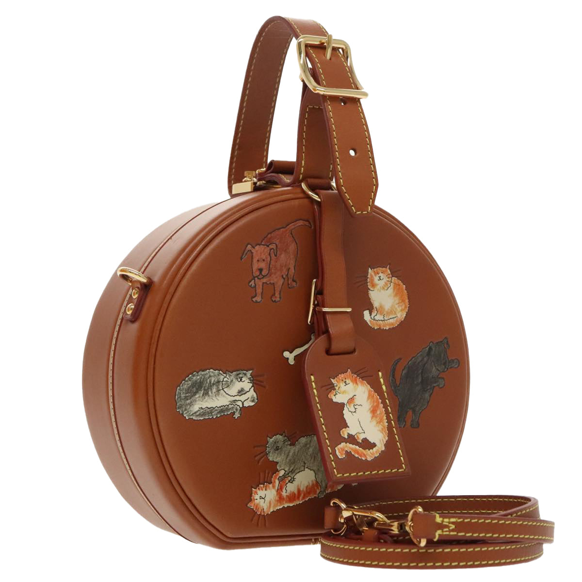 LOUIS VUITTON Catgram Petite Boite Chapeau Shoulder Bag Brown M52972 98529S