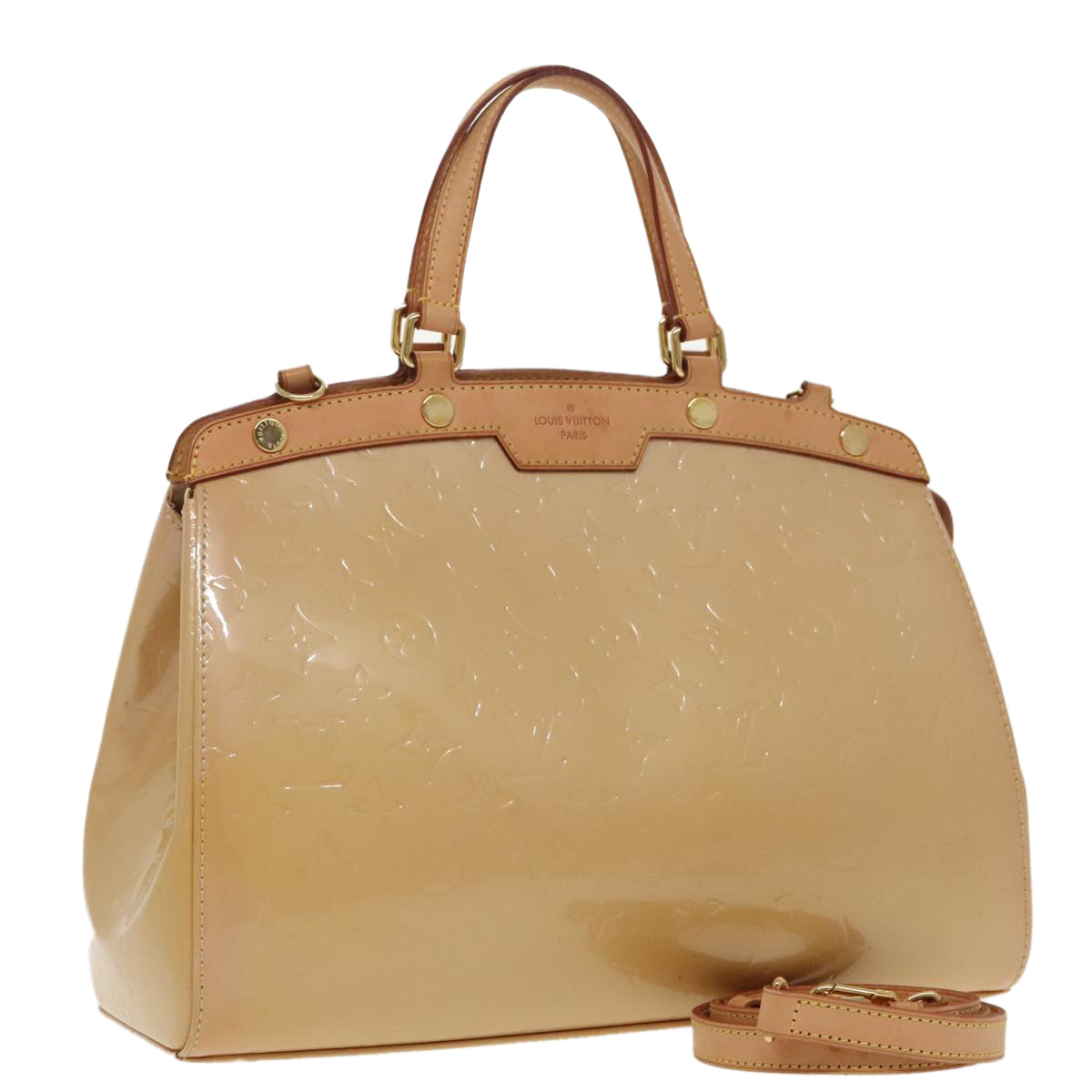 LOUIS VUITTON Monogram Vernis Blair MM Hand Bag Rose Florentin M91621 98591