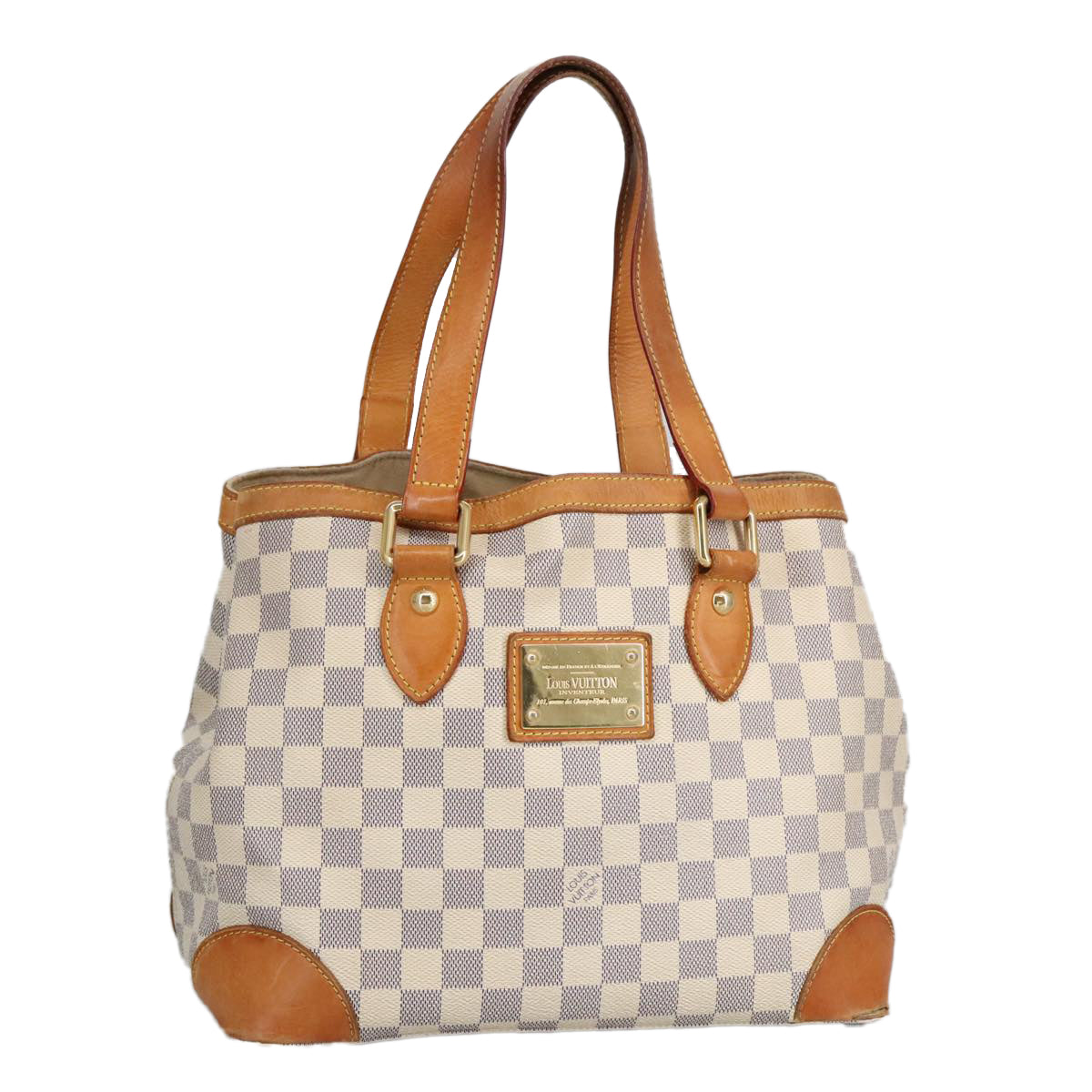 LOUIS VUITTON Damier Azur Hampstead PM Tote Bag N51207 LV 98648