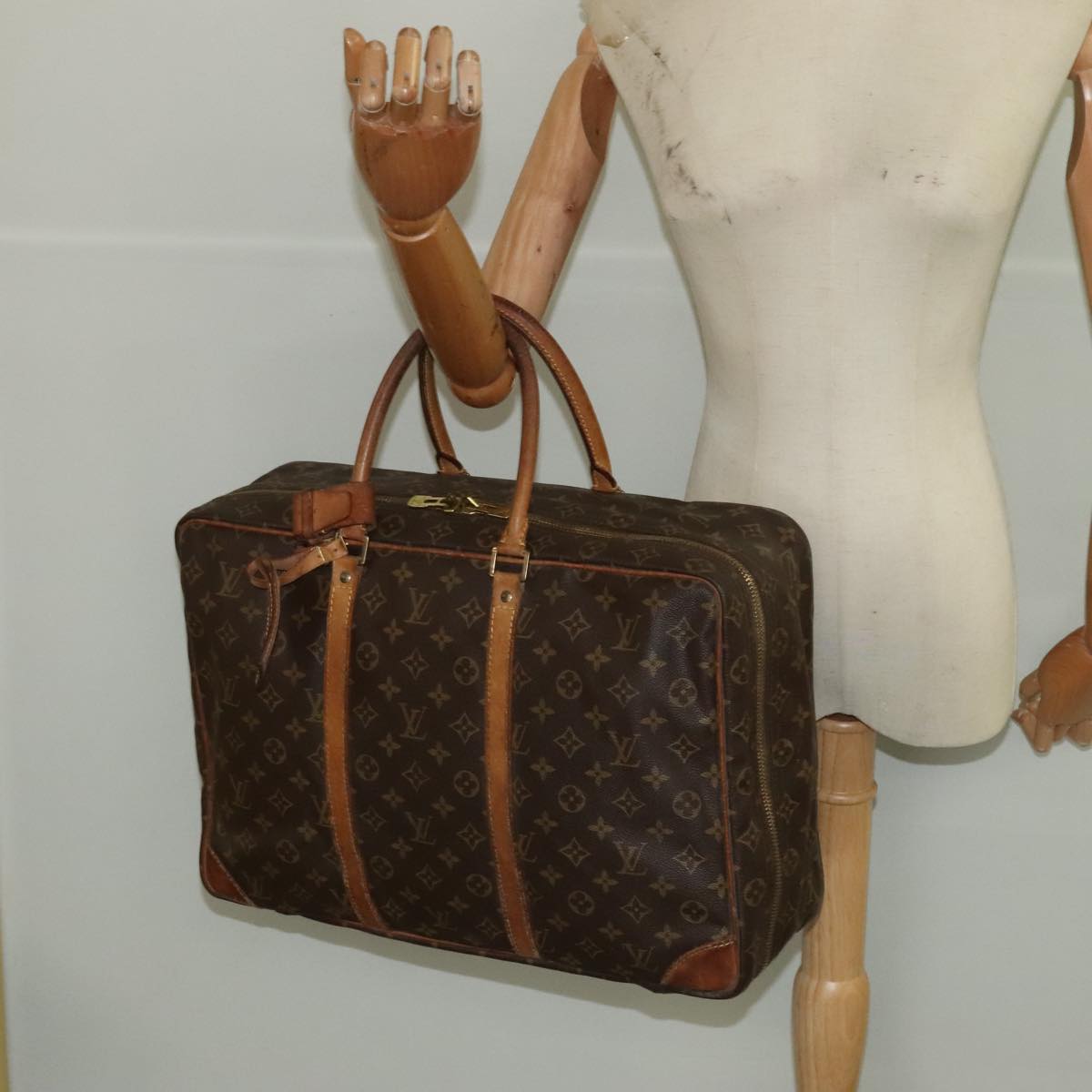 LOUIS VUITTON Monogram Sirius 45 Boston Bag M41408 LV 98657