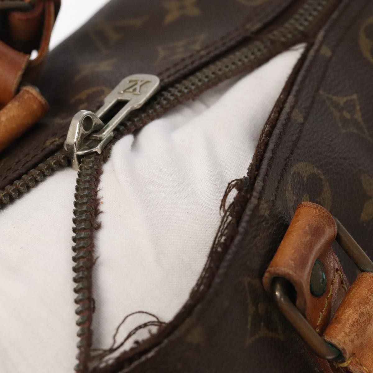 LOUIS VUITTON Monogram Keepall Bandouliere 45 Boston Bag M41418 LV 98658