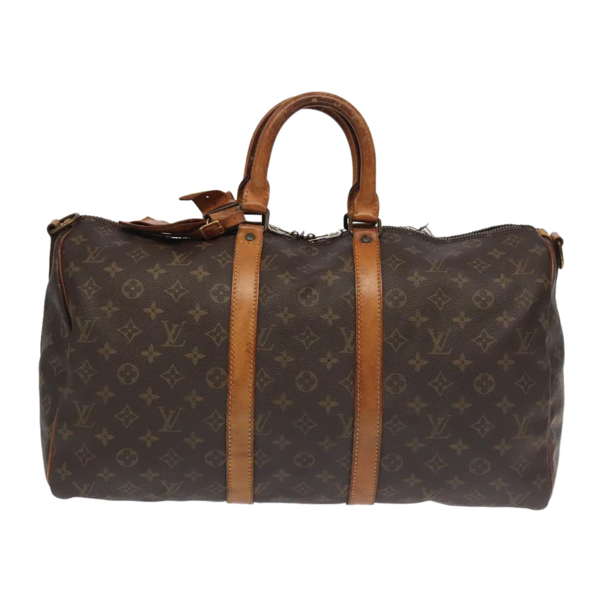 LOUIS VUITTON Monogram Keepall Bandouliere 45 Boston Bag M41418 LV 98658