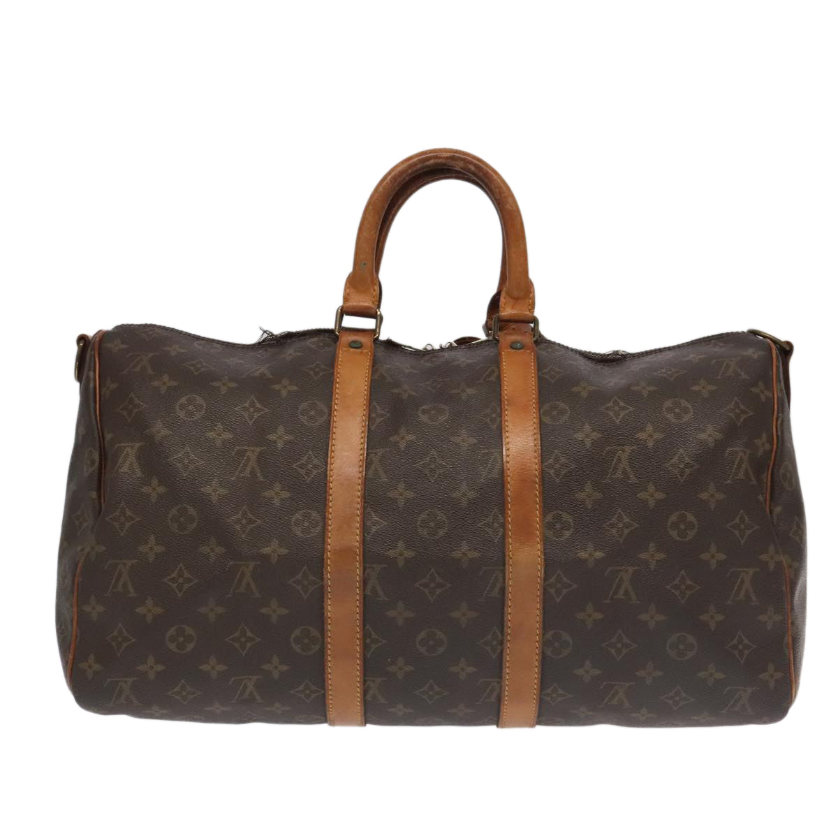 LOUIS VUITTON Monogram Keepall Bandouliere 45 Boston Bag M41418 LV 98658