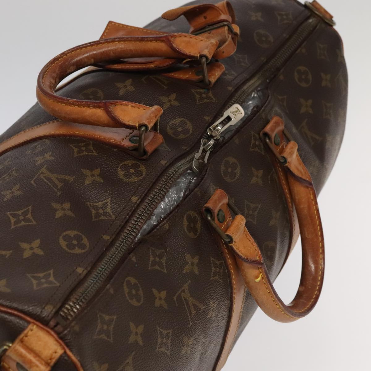 LOUIS VUITTON Monogram Keepall Bandouliere 45 Boston Bag M41418 LV 98658