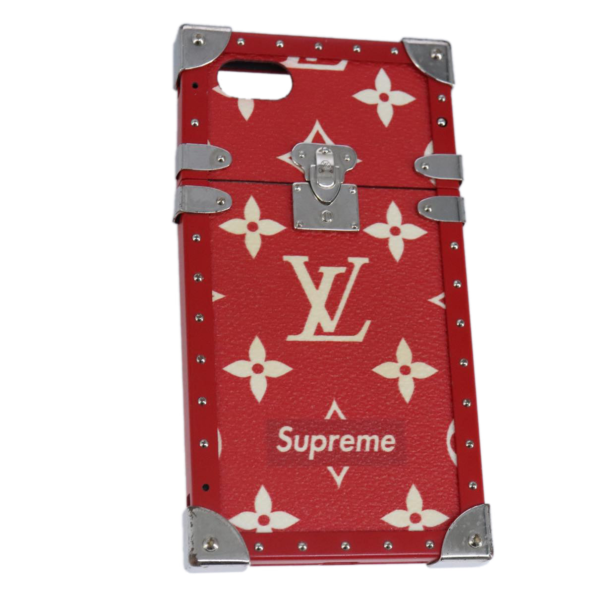 LOUIS VUITTON Monogram LV x Supreme iPhone 7 Eye Trunk Red M67758 LV 98671
