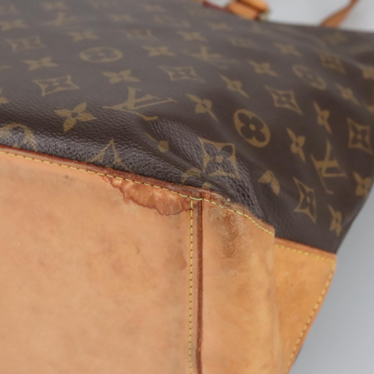 LOUIS VUITTON Monogram Cabas Mezzo Tote Bag M51151 LV 98688
