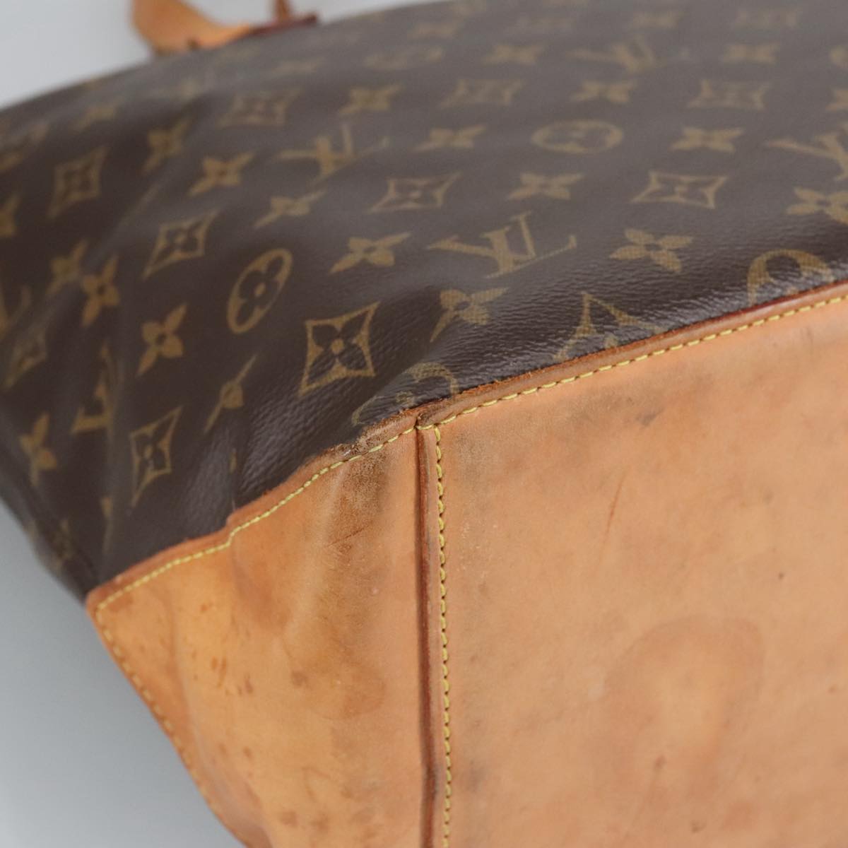 LOUIS VUITTON Monogram Cabas Mezzo Tote Bag M51151 LV 98688