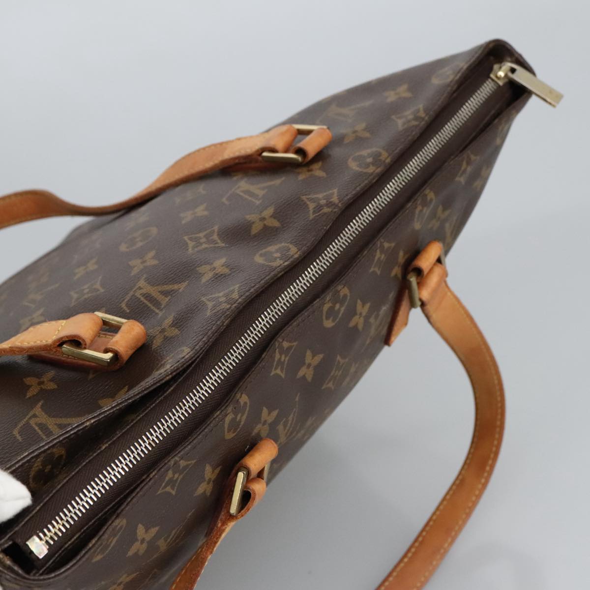 LOUIS VUITTON Monogram Cabas Mezzo Tote Bag M51151 LV 98688